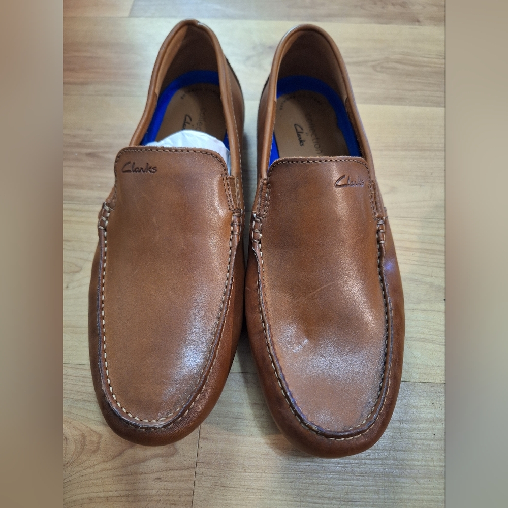 Clarks Mens Markman Plain Loafers Size 9 Medium